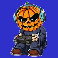 Gamer Pumpkin Lazy Halloween Costume Funny Gaming Videogame Zip Tote Bag