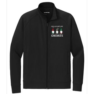 Gardening Plants Lover Gardener Chillin With My Gnomies Gift Stretch Full-Zip Cadet Jacket