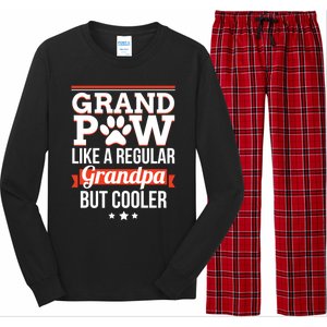 Grand Paw Like A Regular Grandpa But Cooler Funny Dog Dad Gift Long Sleeve Pajama Set