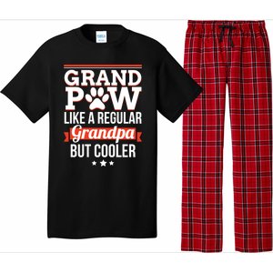 Grand Paw Like A Regular Grandpa But Cooler Funny Dog Dad Gift Pajama Set