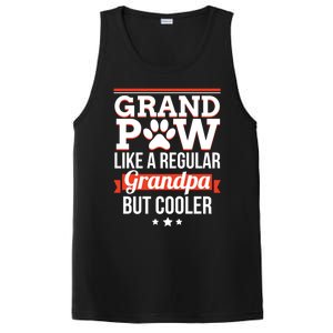 Grand Paw Like A Regular Grandpa But Cooler Funny Dog Dad Gift PosiCharge Competitor Tank