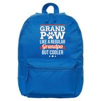 Grand Paw Like A Regular Grandpa But Cooler Funny Dog Dad Gift 16 in Basic Backpack