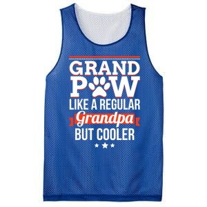 Grand Paw Like A Regular Grandpa But Cooler Funny Dog Dad Gift Mesh Reversible Basketball Jersey Tank