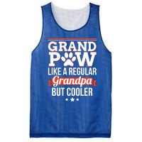 Grand Paw Like A Regular Grandpa But Cooler Funny Dog Dad Gift Mesh Reversible Basketball Jersey Tank