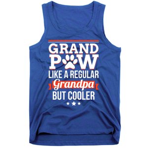 Grand Paw Like A Regular Grandpa But Cooler Funny Dog Dad Gift Tank Top