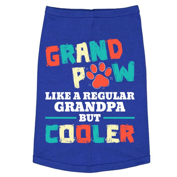 Grand Paw Like A Regular Grandpa But Cooler Funny Dog Lovers Gift Doggie Tank