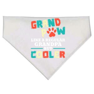 Grand Paw Like A Regular Grandpa But Cooler Funny Dog Lovers Gift USA-Made Doggie Bandana