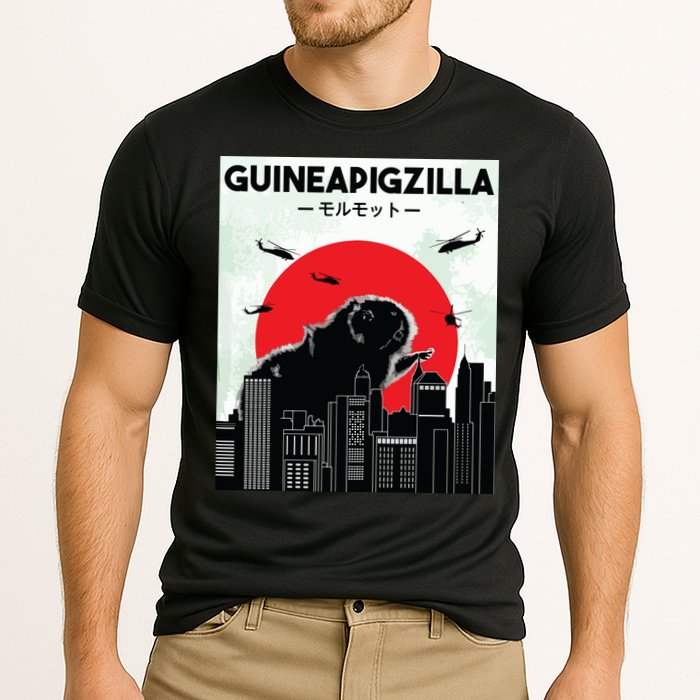 Guinea Pig Lover Tee Guineapigzilla Funny Guinea Pig Performance Shirt