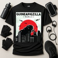 Guinea Pig Lover Tee Guineapigzilla Funny Guinea Pig Performance Shirt