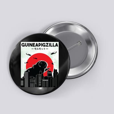 Guinea Pig Lover Tee Guineapigzilla Funny Guinea Pig Button