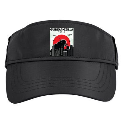 Guinea Pig Lover Tee Guineapigzilla Funny Guinea Pig Adult Drive Performance Visor