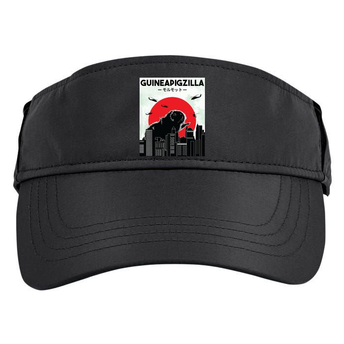 Guinea Pig Lover Tee Guineapigzilla Funny Guinea Pig Adult Drive Performance Visor