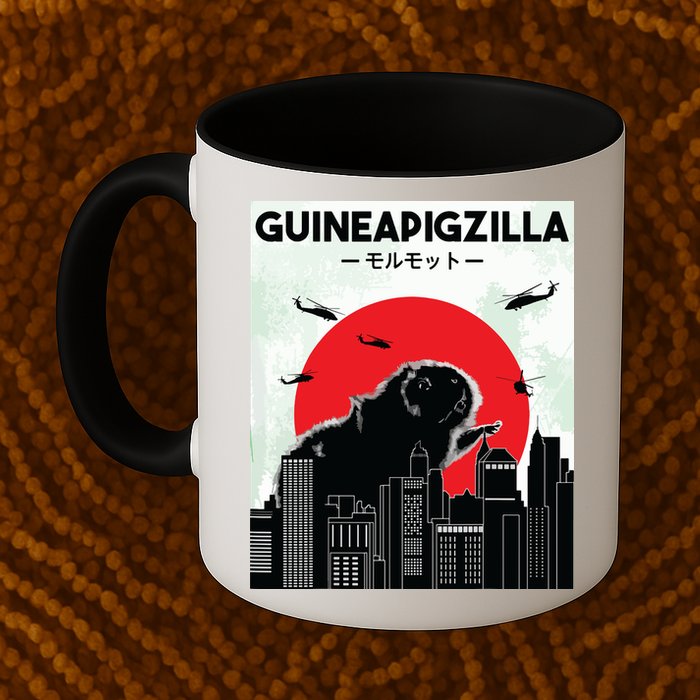 Guinea Pig Lover Tee Guineapigzilla Funny Guinea Pig Mug