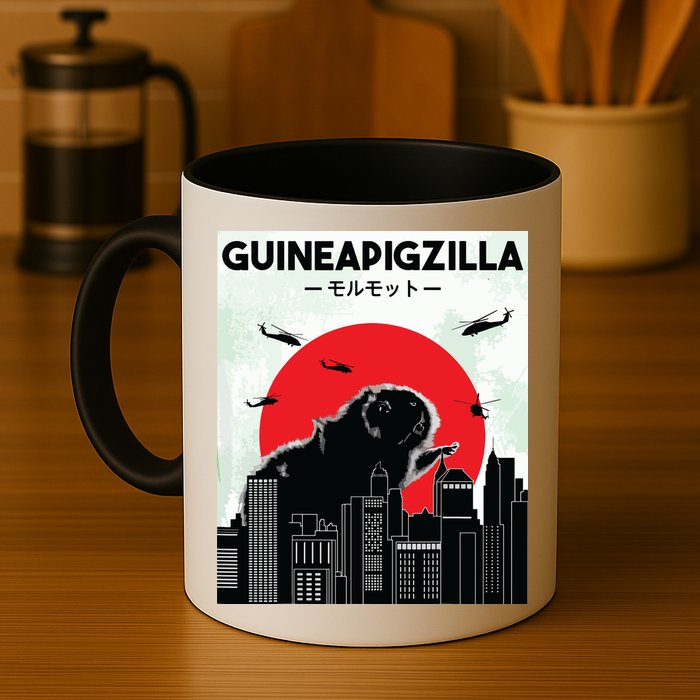 Guinea Pig Lover Tee Guineapigzilla Funny Guinea Pig Mug