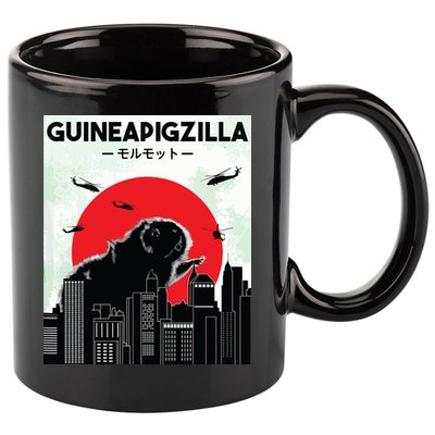 Guinea Pig Lover Tee Guineapigzilla Funny Guinea Pig 11oz C Handle Ceramic Mug