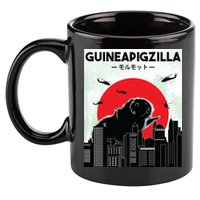 Guinea Pig Lover Tee Guineapigzilla Funny Guinea Pig 11oz C Handle Ceramic Mug