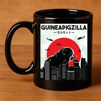 Guinea Pig Lover Tee Guineapigzilla Funny Guinea Pig 11oz C Handle Ceramic Mug