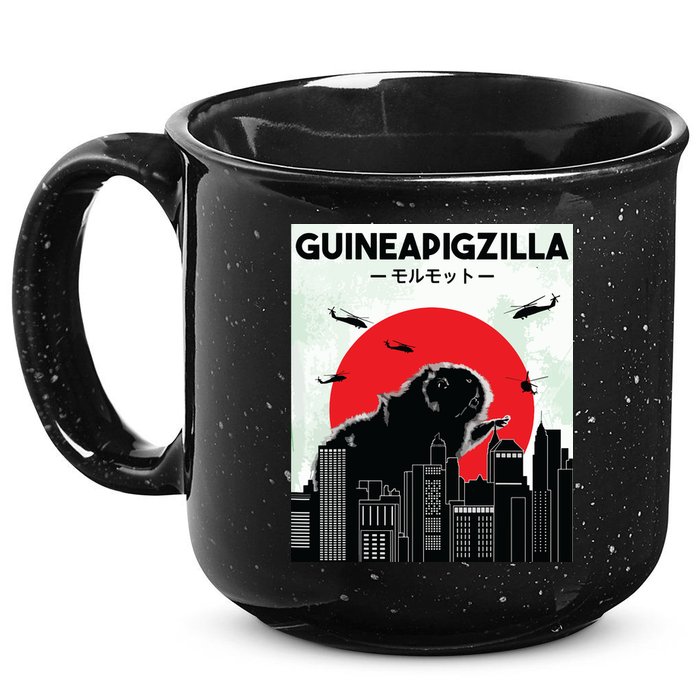 Guinea Pig Lover Tee Guineapigzilla Funny Guinea Pig 15oz Campfire Ceramic Mug