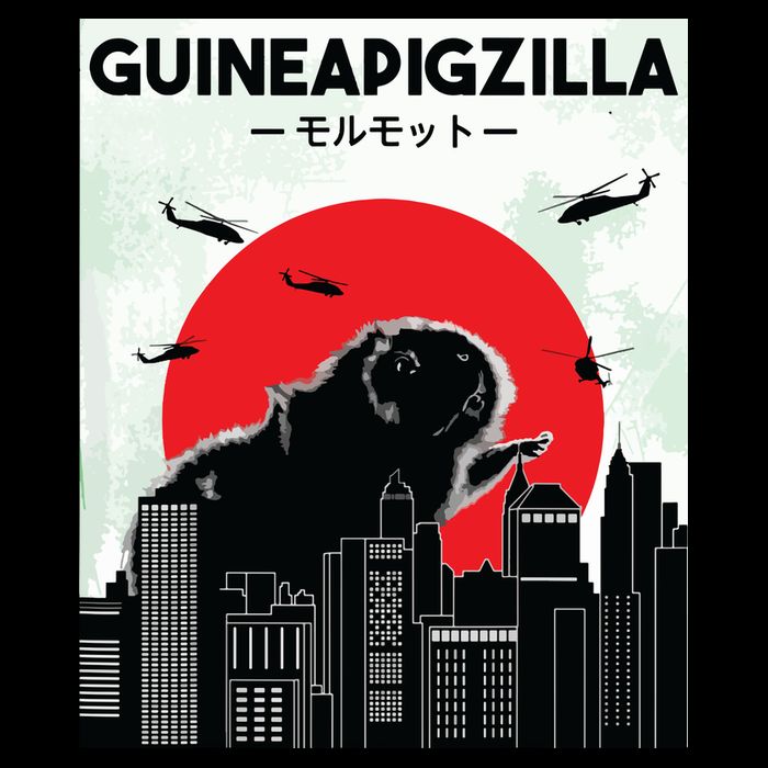 Guinea Pig Lover Tee Guineapigzilla Funny Guinea Pig Drawstring Bag