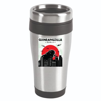 Guinea Pig Lover Tee Guineapigzilla Funny Guinea Pig 16oz Travel Tumbler