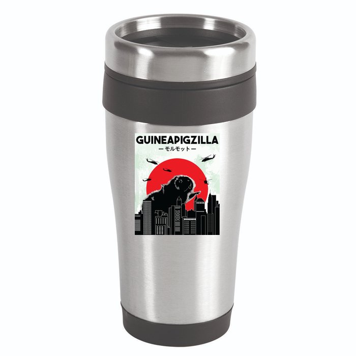 Guinea Pig Lover Tee Guineapigzilla Funny Guinea Pig 16oz Travel Tumbler