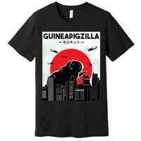 Guinea Pig Lover Tee Guineapigzilla Funny Guinea Pig Premium T-Shirt