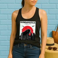 Guinea Pig Lover Tee Guineapigzilla Funny Guinea Pig Womens Tank Top