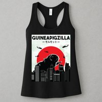 Guinea Pig Lover Tee Guineapigzilla Funny Guinea Pig Womens Tank Top