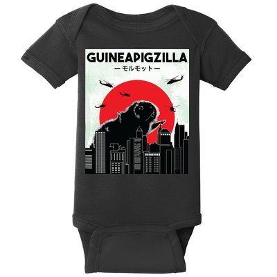Guinea Pig Lover Tee Guineapigzilla Funny Guinea Pig Baby Bodysuit