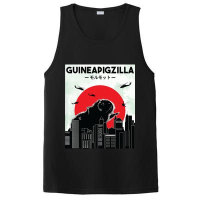 Guinea Pig Lover Tee Guineapigzilla Funny Guinea Pig PosiCharge Competitor Tank