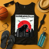 Guinea Pig Lover Tee Guineapigzilla Funny Guinea Pig Tank Top