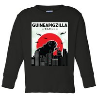 Guinea Pig Lover Tee Guineapigzilla Funny Guinea Pig Toddler Long Sleeve Shirt
