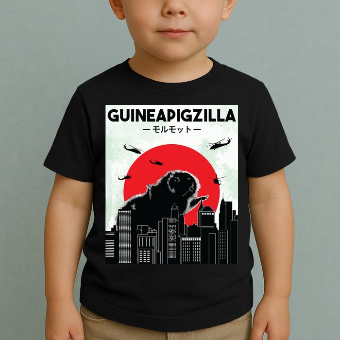 Guinea Pig Lover Tee Guineapigzilla Funny Guinea Pig Toddler T-Shirt