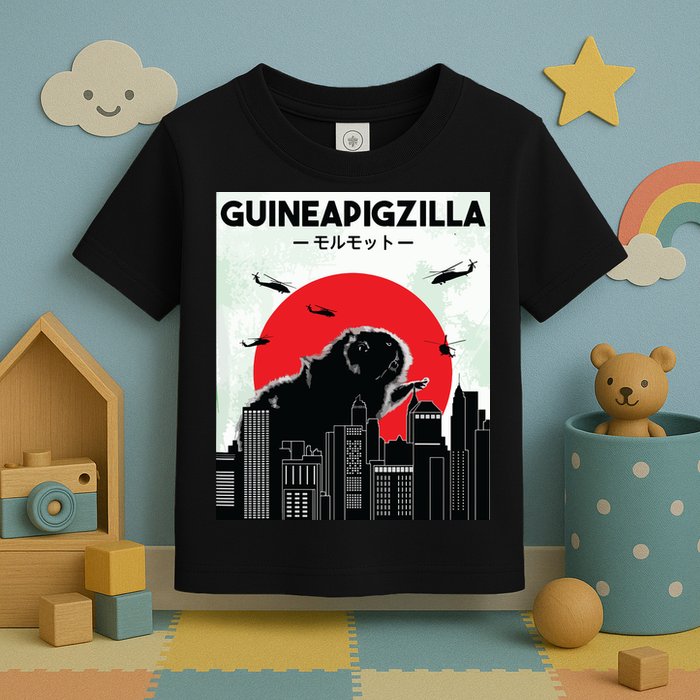 Guinea Pig Lover Tee Guineapigzilla Funny Guinea Pig Toddler T-Shirt