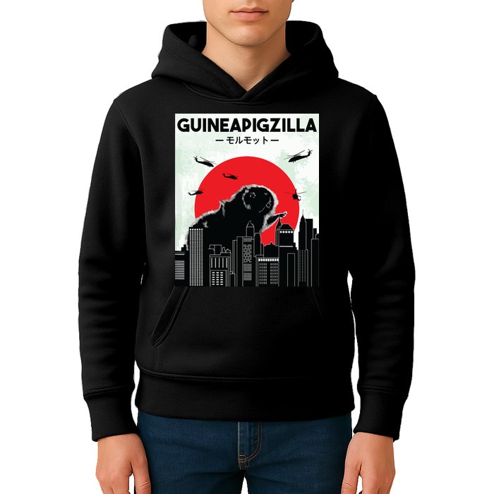 Guinea Pig Lover Tee Guineapigzilla Funny Guinea Pig Kids Hoodie