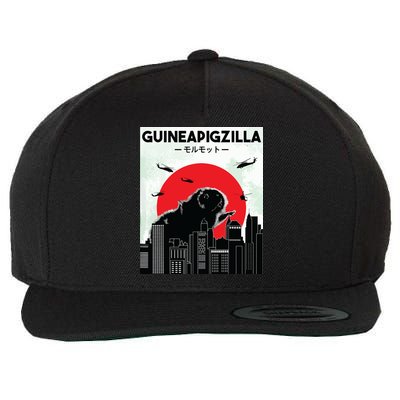 Guinea Pig Lover Tee Guineapigzilla Funny Guinea Pig Wool Snapback Cap
