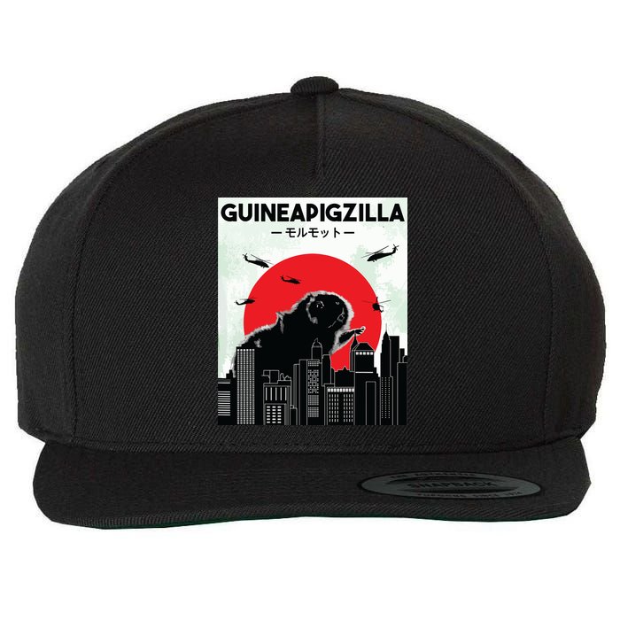 Guinea Pig Lover Tee Guineapigzilla Funny Guinea Pig Wool Snapback Cap