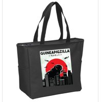 Guinea Pig Lover Tee Guineapigzilla Funny Guinea Pig Zip Tote Bag