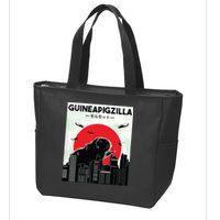 Guinea Pig Lover Tee Guineapigzilla Funny Guinea Pig Zip Tote Bag
