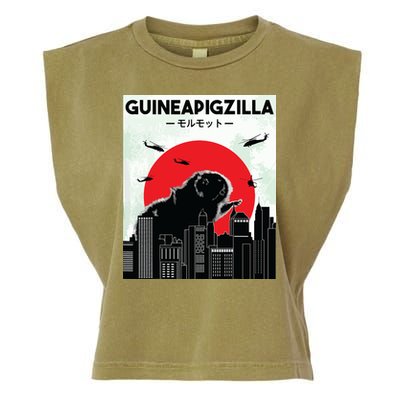 Guinea Pig Lover Tee Guineapigzilla Funny Guinea Pig Garment-Dyed Women's Muscle Tee