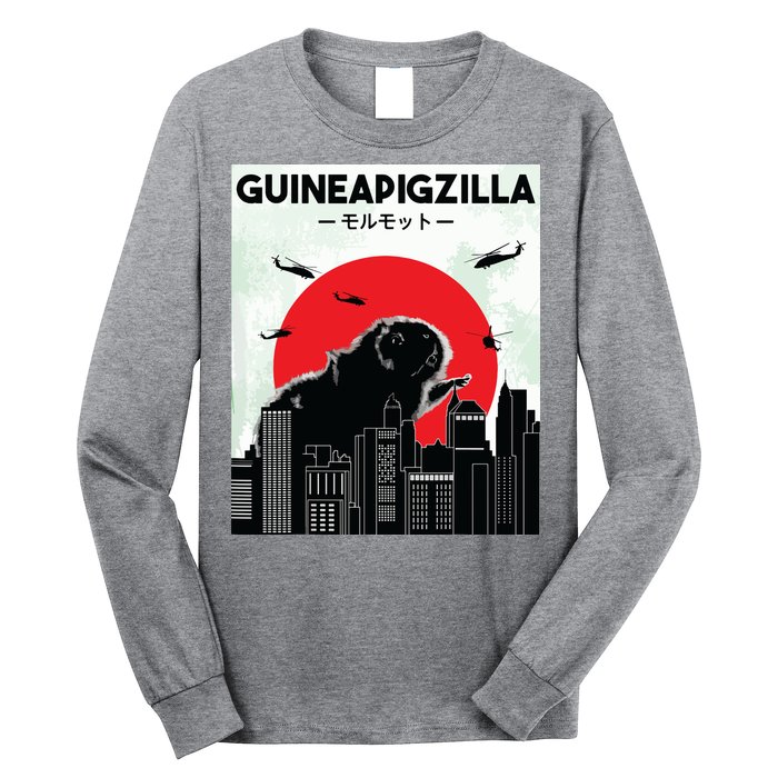 Guinea Pig Lover Tee Guineapigzilla Funny Guinea Pig Long Sleeve Shirt