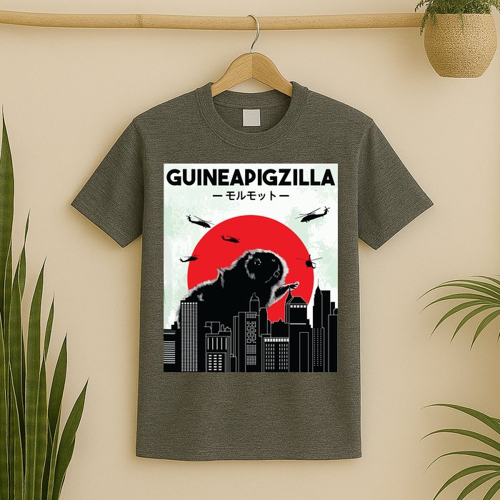 Guinea Pig Lover Tee Guineapigzilla Funny Guinea Pig T-Shirt