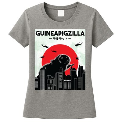Guinea Pig Lover Tee Guineapigzilla Funny Guinea Pig Womens T-Shirt
