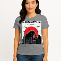 Guinea Pig Lover Tee Guineapigzilla Funny Guinea Pig Womens T-Shirt