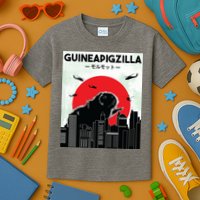 Guinea Pig Lover Tee Guineapigzilla Funny Guinea Pig Kids T-Shirt