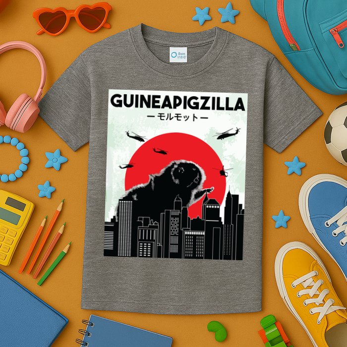 Guinea Pig Lover Tee Guineapigzilla Funny Guinea Pig Kids T-Shirt