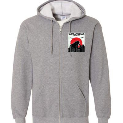 Guinea Pig Lover Tee Guineapigzilla Funny Guinea Pig Full Zip Hoodie