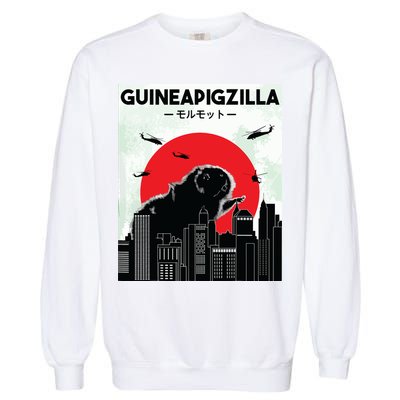Guinea Pig Lover Tee Guineapigzilla Funny Guinea Pig Garment-Dyed Sweatshirt