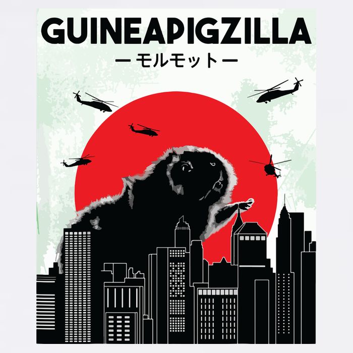 Guinea Pig Lover Tee Guineapigzilla Funny Guinea Pig Garment-Dyed Sweatshirt