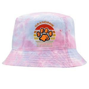 Grand Paw Like A Regular Grandpa But Cooler Funny Dog Lovers Gift Tie-Dyed Bucket Hat